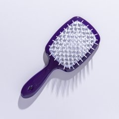 Щітка для волосся Hollow Comb Superbrush Plus Dark Purple-White