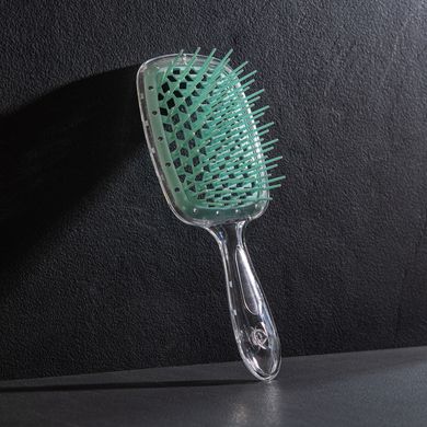 Щітка для волосся Hollow Comb Superbrush Plus Clear-Mint