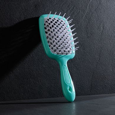 Расчёска для волос Hollow Comb Superbrush Plus Green-White