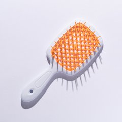 Щітка для волосся Hollow Comb Superbrush Plus White-Orange