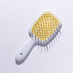 Расчёска для волос Hollow Comb Superbrush Plus White-Yellow
